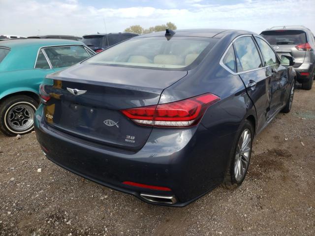 KMHGN4JE4HU170444 - 2017 GENESIS G80 BASE BLUE photo 4