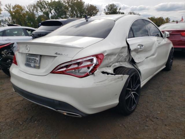 WDDSJ4GB6HN423965 - 2017 MERCEDES-BENZ CLA 250 4M WHITE photo 4