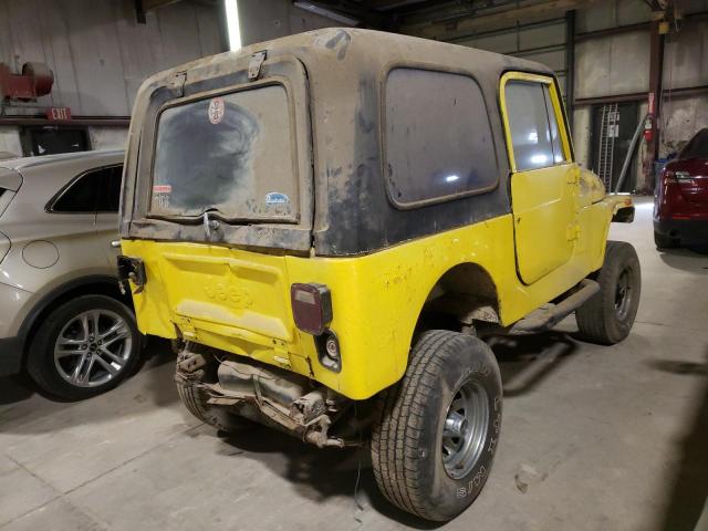 J9F93AH832272 - 1979 JEEP CJ YELLOW photo 4