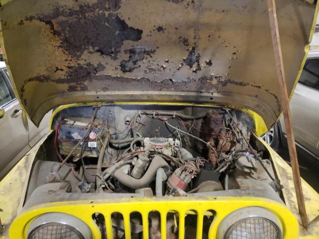 J9F93AH832272 - 1979 JEEP CJ YELLOW photo 7