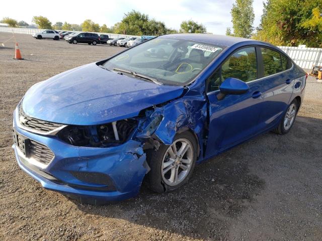 1G1BE5SM2J7134128 - 2018 CHEVROLET CRUZE LT BLUE photo 2