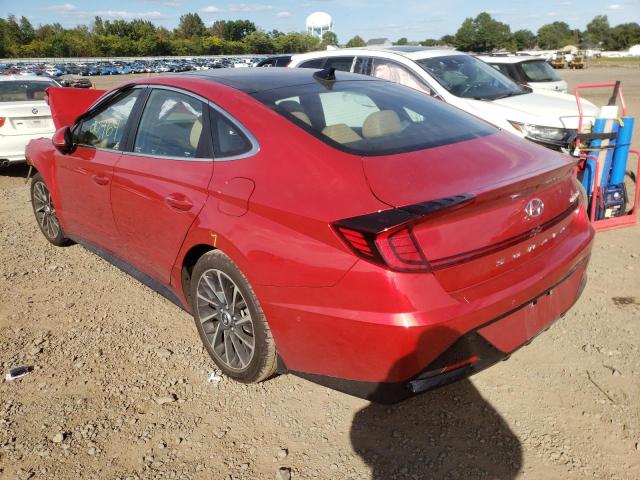 5NPEH4J26MH101770 - 2021 HYUNDAI SONATA LIM RED photo 3