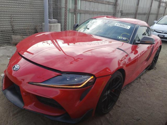 WZ1DB0C0XMW034944 - 2021 TOYOTA SUPRA BASE RED photo 2