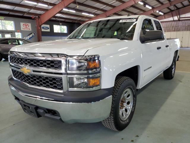 1GCVKPEH0EZ344079 - 2014 CHEVROLET SILVERADO WHITE photo 2