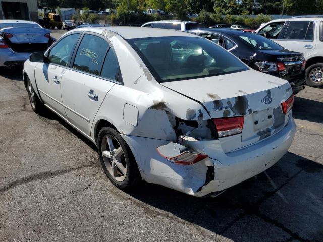 5NPEU46F86H134926 - 2006 HYUNDAI SONATA GLS WHITE photo 3