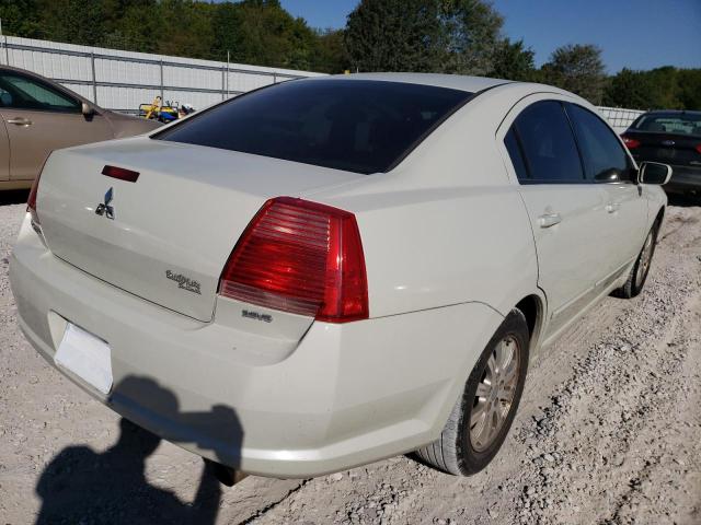 4A3AB56S86E046401 - 2006 MITSUBISHI GALANT LS WHITE photo 4