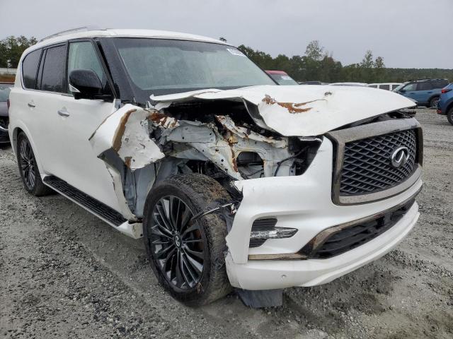 JN8AZ2AE6M9269254 - 2021 INFINITI QX80 LUXE WHITE photo 1