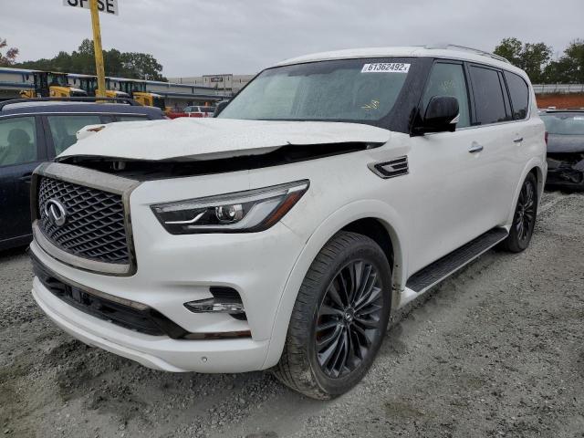 JN8AZ2AE6M9269254 - 2021 INFINITI QX80 LUXE WHITE photo 2