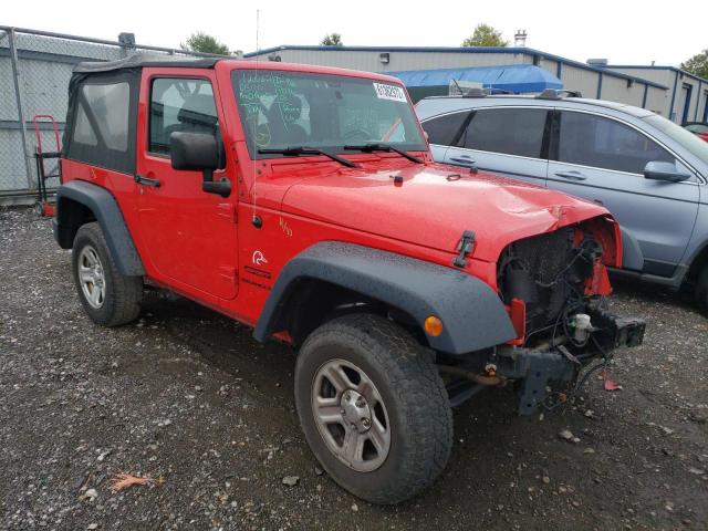 1C4AJWAG4FL744286 - 2015 JEEP WRANGLER S RED photo 1