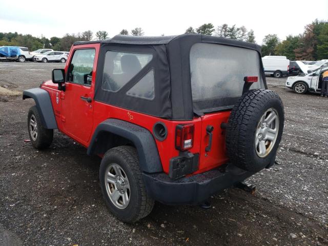 1C4AJWAG4FL744286 - 2015 JEEP WRANGLER S RED photo 3