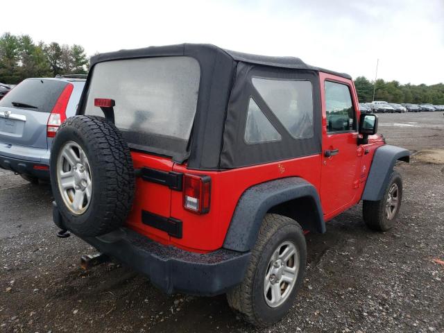 1C4AJWAG4FL744286 - 2015 JEEP WRANGLER S RED photo 4