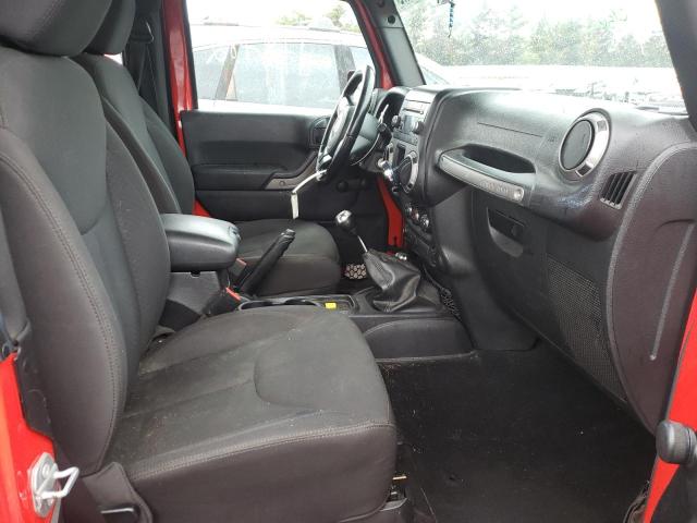 1C4AJWAG4FL744286 - 2015 JEEP WRANGLER S RED photo 5