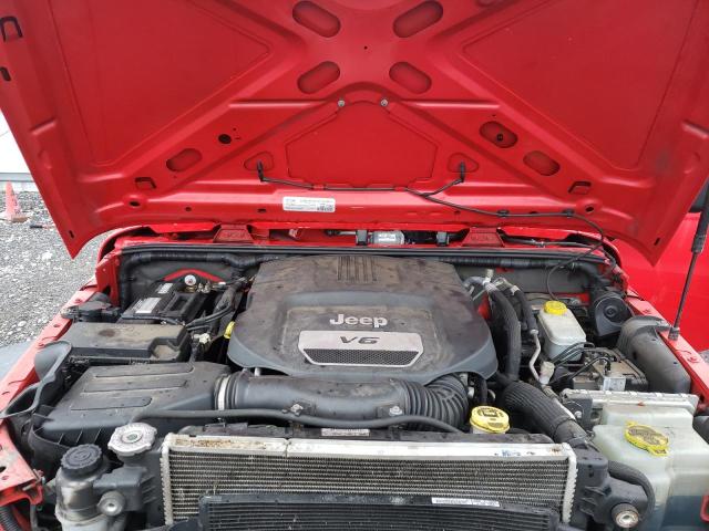 1C4AJWAG4FL744286 - 2015 JEEP WRANGLER S RED photo 7