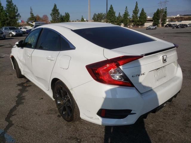 2HGFC2F87KH587162 - 2019 HONDA CIVIC SPOR WHITE photo 3