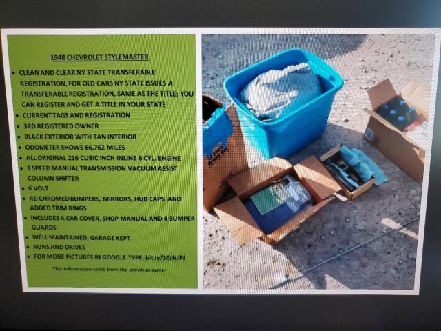 EAM325743 - 1948 CHEVROLET STYLE MAST BLACK photo 9