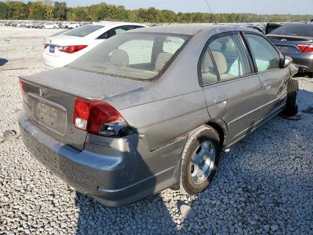 JHMES96665S003348 - 2005 HONDA CIVIC HYBR SILVER photo 4