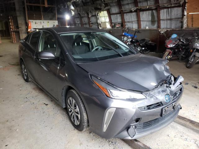 JTDL9RFU3L3015869 - 2020 TOYOTA PRIUS LE GRAY photo 1