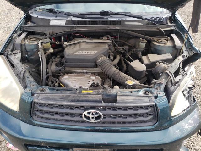 JTEGH20V720080149 - 2002 TOYOTA RAV4 AUTOM GREEN photo 7