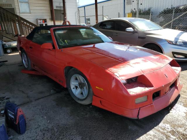 1G1FP33E7ML118560 - 1991 CHEVROLET CAMARO RS RED photo 1