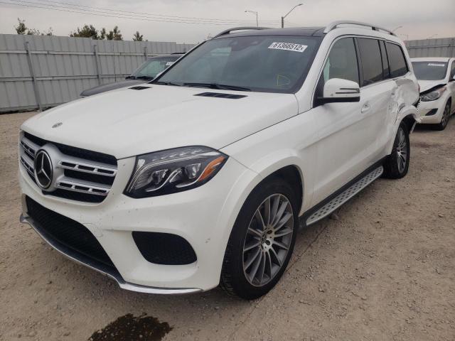 4JGDF6EE0HA988499 - 2017 MERCEDES-BENZ GLS 450 4M WHITE photo 2