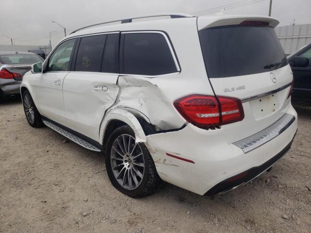 4JGDF6EE0HA988499 - 2017 MERCEDES-BENZ GLS 450 4M WHITE photo 3