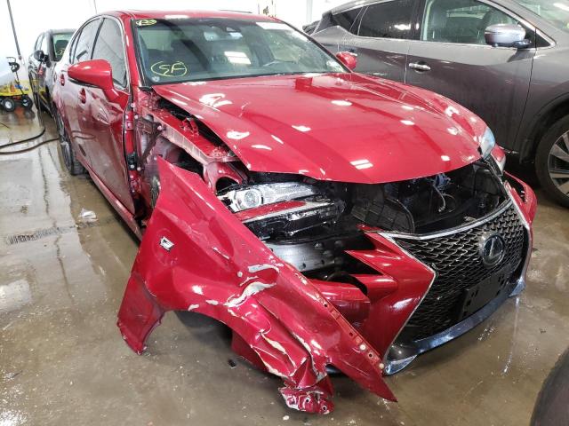 JTHBZ1BL3JA013542 - 2018 LEXUS GS 350 BAS RED photo 1