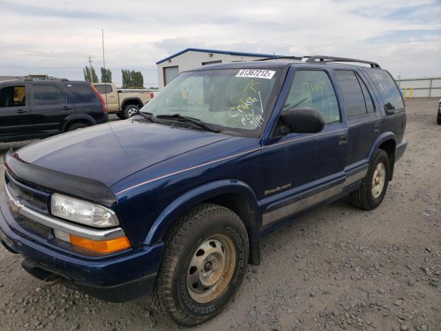 1GNDT13W0X2246177 - 1999 CHEVROLET BLAZER BLUE photo 9