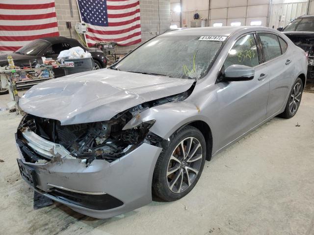 19UUB2F35FA018409 - 2015 ACURA TLX SILVER photo 2