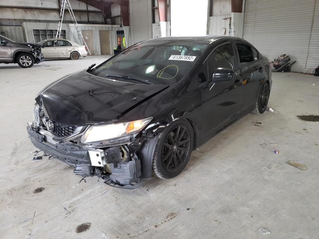 2HGFB2F98FH515372 - 2015 HONDA CIVIC EXL Czarny zdjęcie 2