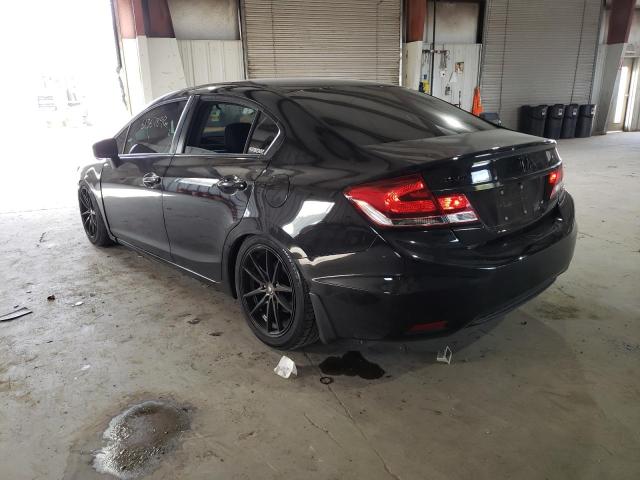 2HGFB2F98FH515372 - 2015 HONDA CIVIC EXL Czarny zdjęcie 3