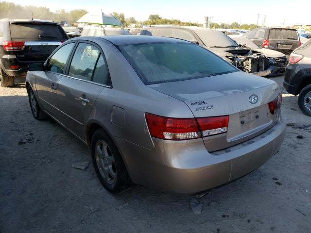 5NPEU46F76H058423 - 2006 HYUNDAI SONATA GLS BROWN photo 2