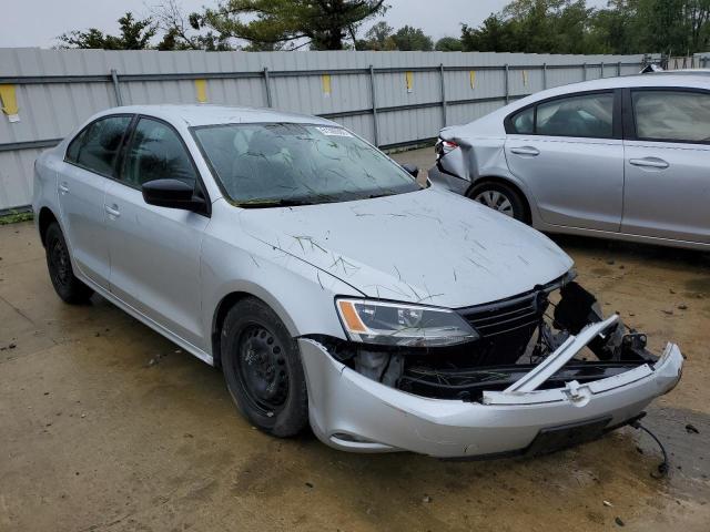 3VW2K7AJ2EM319663 - 2014 VOLKSWAGEN JETTA BASE SILVER photo 1