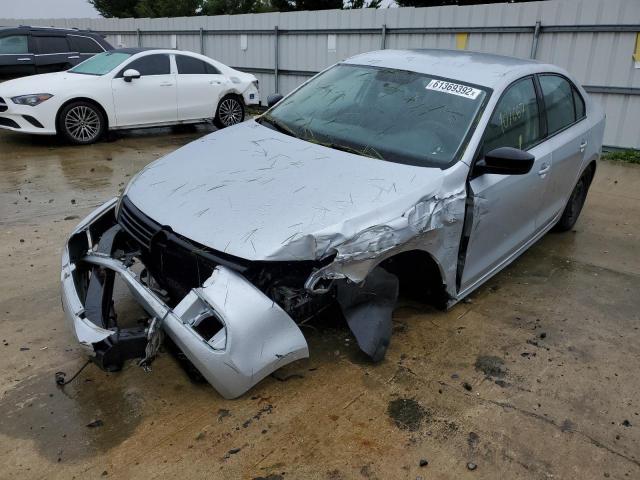 3VW2K7AJ2EM319663 - 2014 VOLKSWAGEN JETTA BASE SILVER photo 2