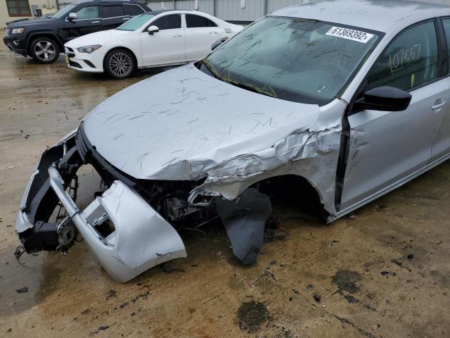 3VW2K7AJ2EM319663 - 2014 VOLKSWAGEN JETTA BASE SILVER photo 9