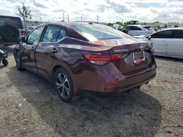 3N1AB8CV1NY231560 - 2022 NISSAN SENTRA SV BURGUNDY photo 3