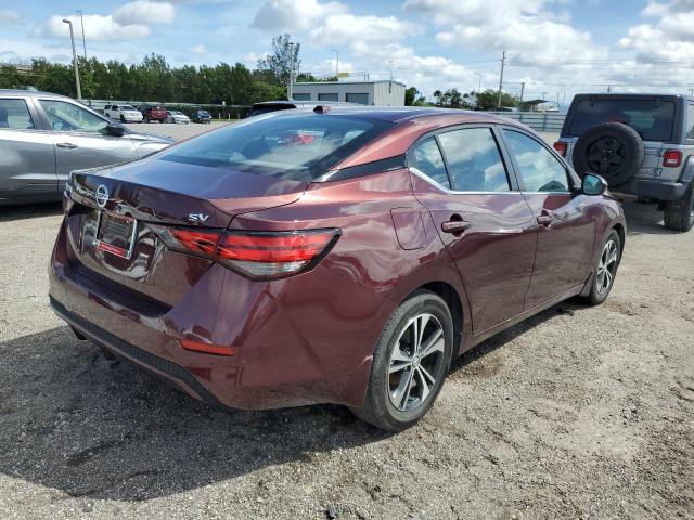 3N1AB8CV1NY231560 - 2022 NISSAN SENTRA SV BURGUNDY photo 4