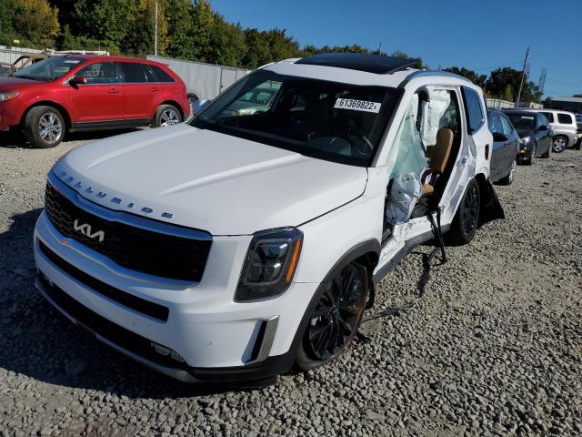 5XYP54HC4NG278472 - 2022 KIA TELLURIDE WHITE photo 2