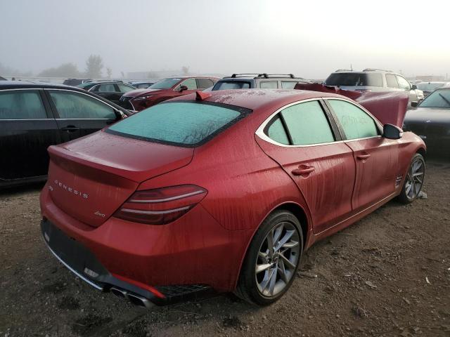 KMTG34TA8NU088847 - 2022 GENESIS G70 BASE RED photo 4