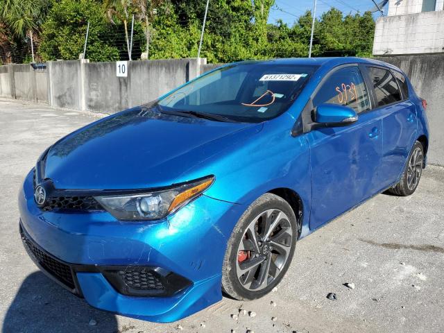 JTNKARJE7GJ516148 - 2016 TOYOTA SCION IM BLUE photo 2