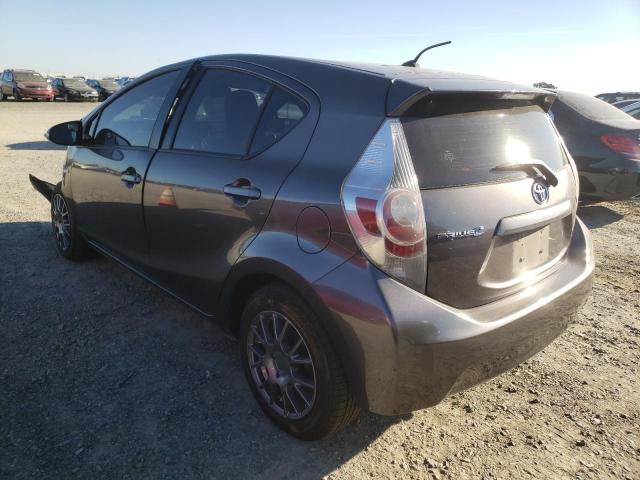 JTDKDTB36D1551572 - 2013 TOYOTA PRIUS C GRAY photo 3