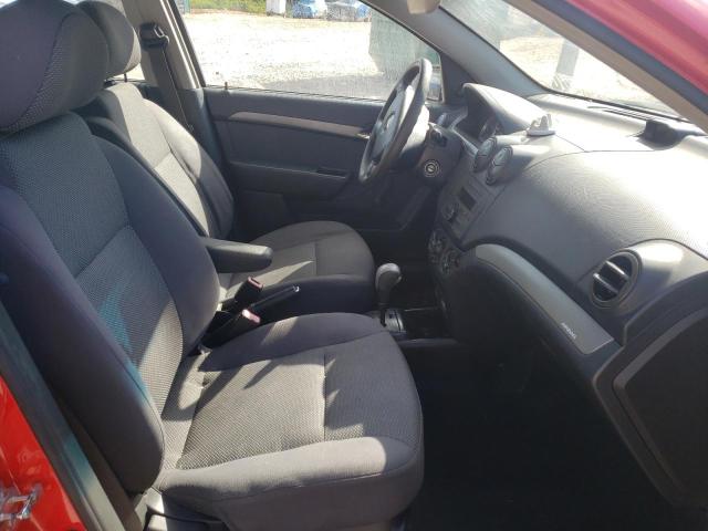 KL1TD56618B226775 - 2008 CHEVROLET AVEO BASE RED photo 5