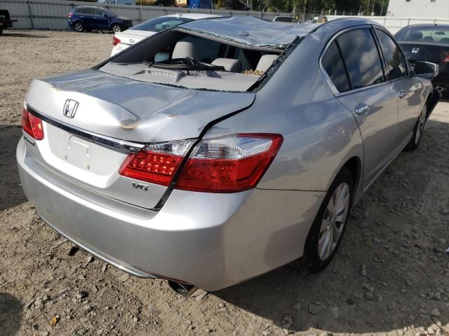 1HGCR3F83EA028170 - 2014 HONDA ACCORD EXL SILVER photo 4