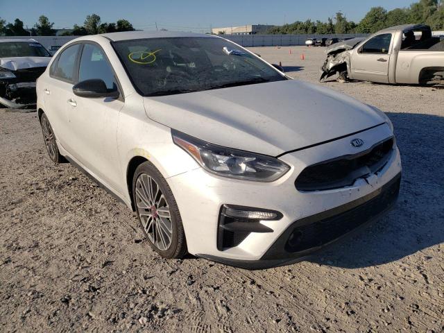 3KPF44AC5ME418615 - 2021 KIA FORTE GT WHITE photo 1