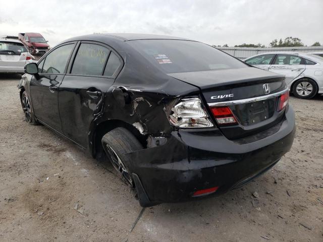 2HGFB2F91DH522807 - 2013 HONDA CIVIC EXL 黑色 照片 3