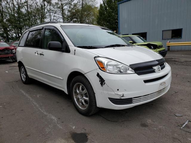 5TDZA23C05S311115 - 2005 TOYOTA SIENNA CE/ WHITE photo 1