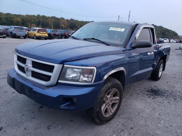 1D7HE38K29S812998 - 2009 DODGE DAKOTA SXT BLUE photo 2