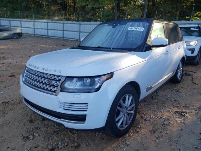 SALGR2FV8HA378178 - 2017 LAND ROVER RANGE ROVE WHITE photo 2