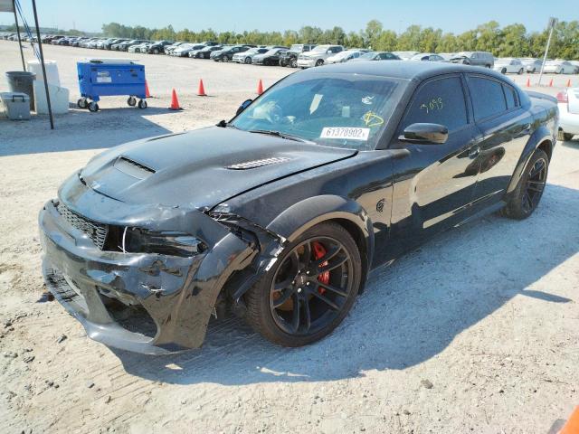 2C3CDXL95NH104883 - 2022 DODGE CHARGER SR BLACK photo 2