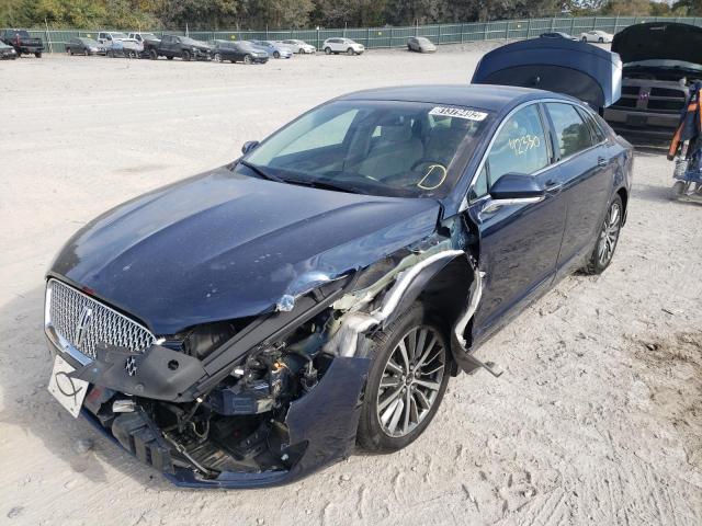 3LN6L5D97HR635196 - 2017 LINCOLN MKZ SELECT BLUE photo 2