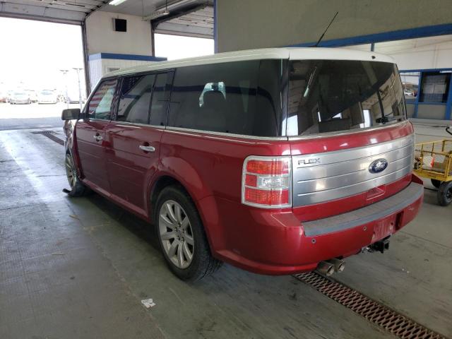 2FMEK63C59BA26643 - 2009 FORD FLEX BURGUNDY photo 3